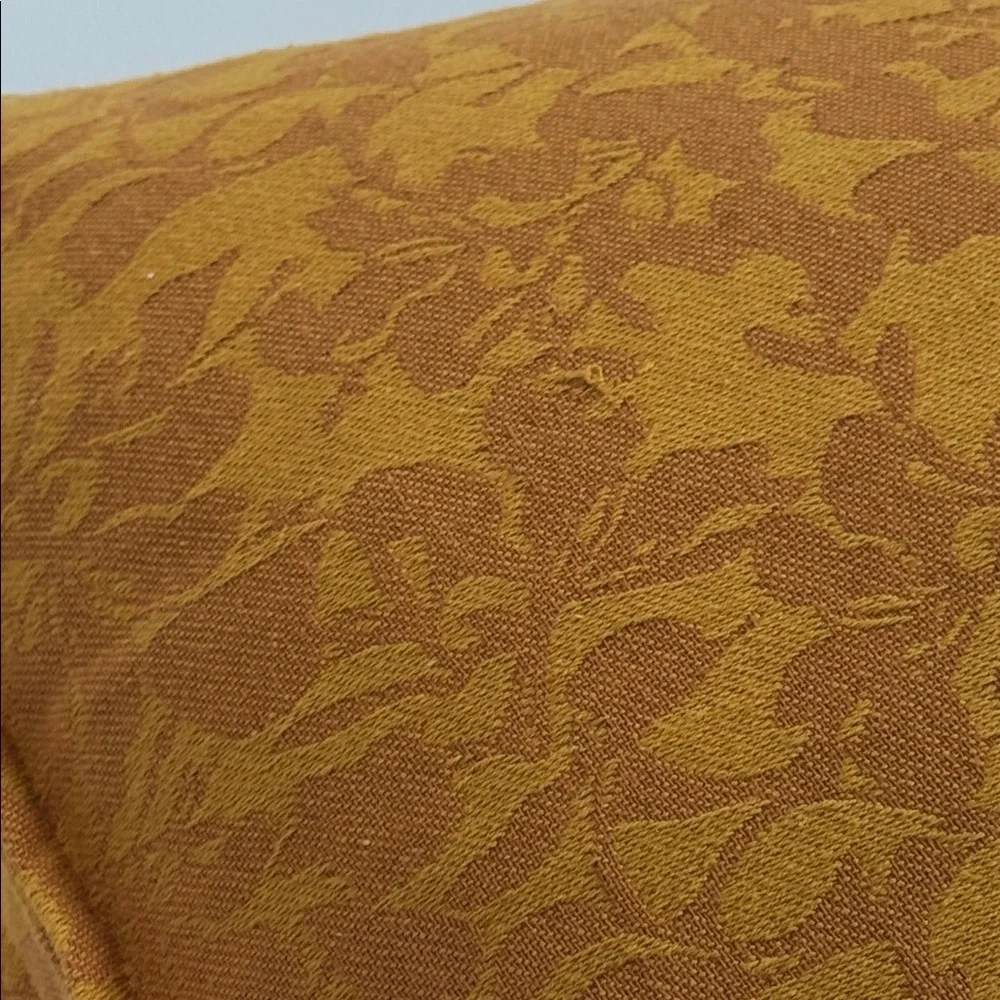 PAD Home Design Concept Gaida Mustard Colored Pillow 15”x15”